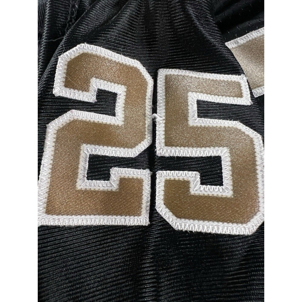 Reggie Bush Reebok #25 New Orleans Saints Black Jersey Youth XL(18-20) - Picture 8 of 13